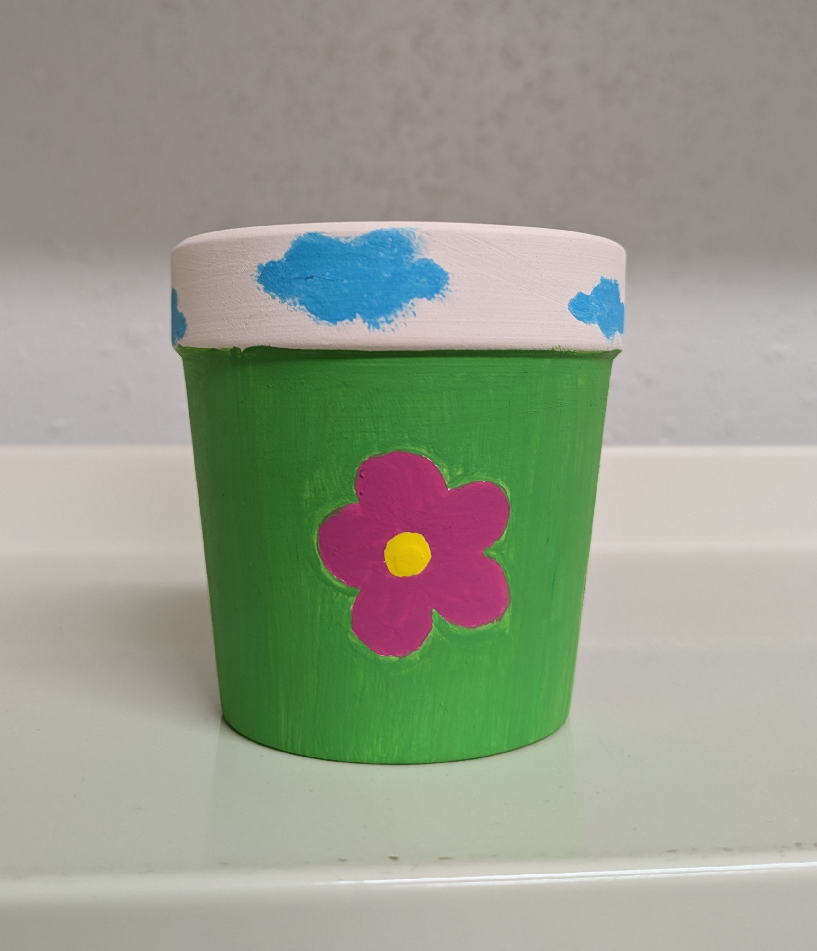 flower pot painting