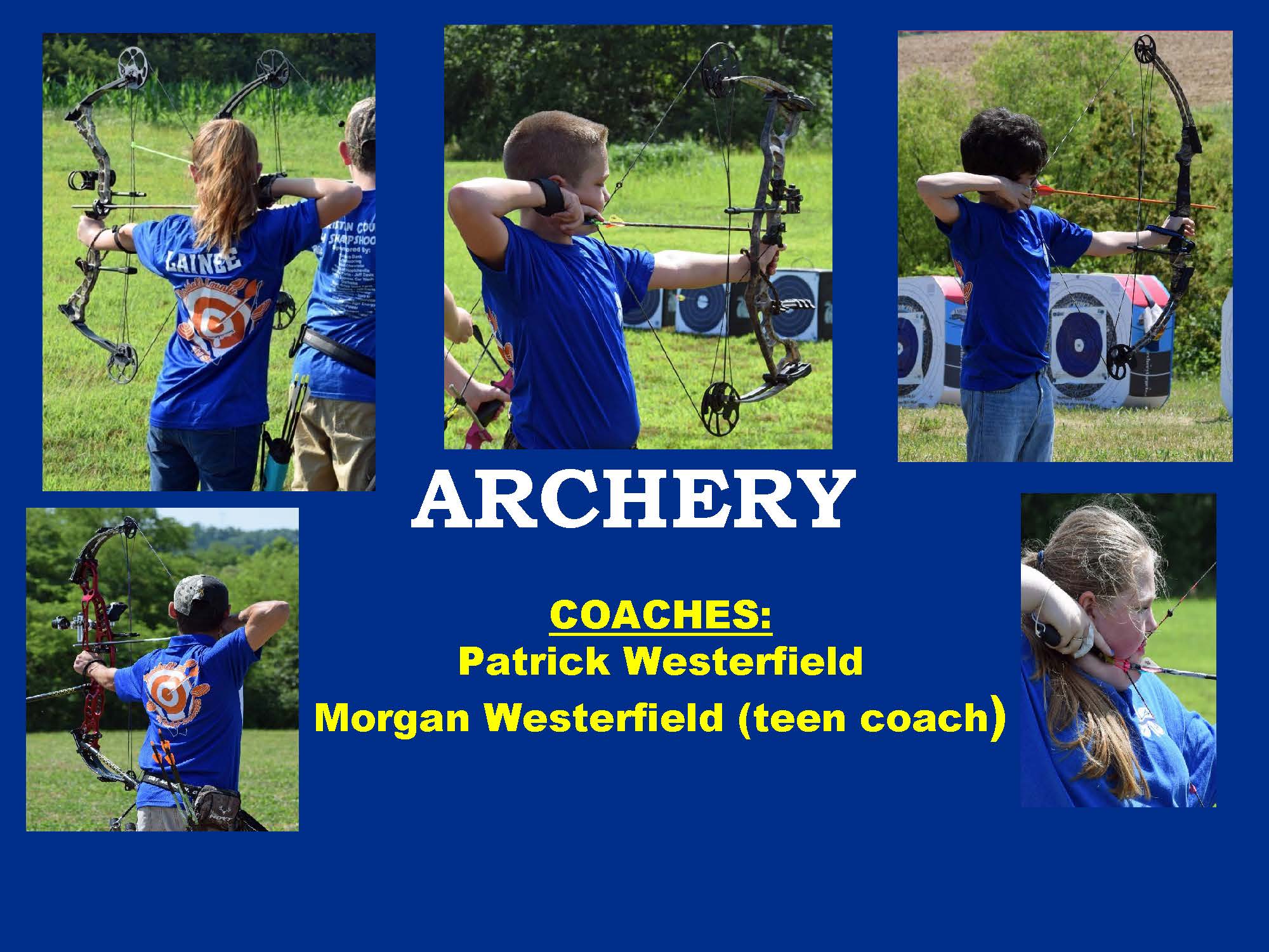 COACHES: Patrick Westerfield Morgan Westerfield (teen coach)