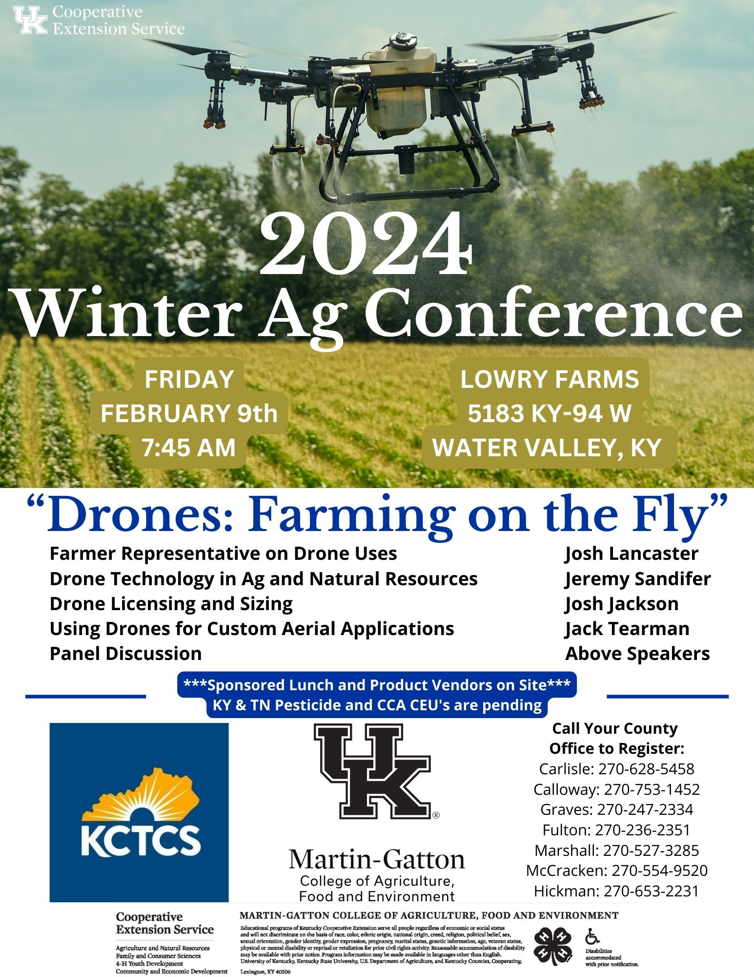 February 9, 2024 at Lowry Farms Water Valley Kentucky 7:45 AM