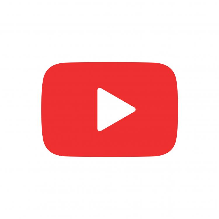  Red YouTube play button, YouTube video and music icon. A triangle within a circle is a media player symbol. Video and audio multimedia reproduction. Isolated vector illustration on white